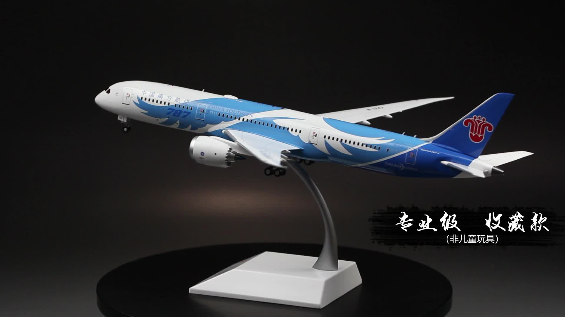 합금 1 /200 중국 남방 항공 비행기 모델 보잉 B787 787th 기념 여객기 Professional Edition