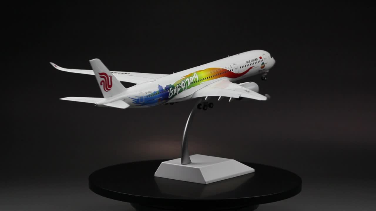 Alloy Civil Aviation Passenger A350-900 항공기 모델 International 2019 World Horticultural Exposition Painted Version