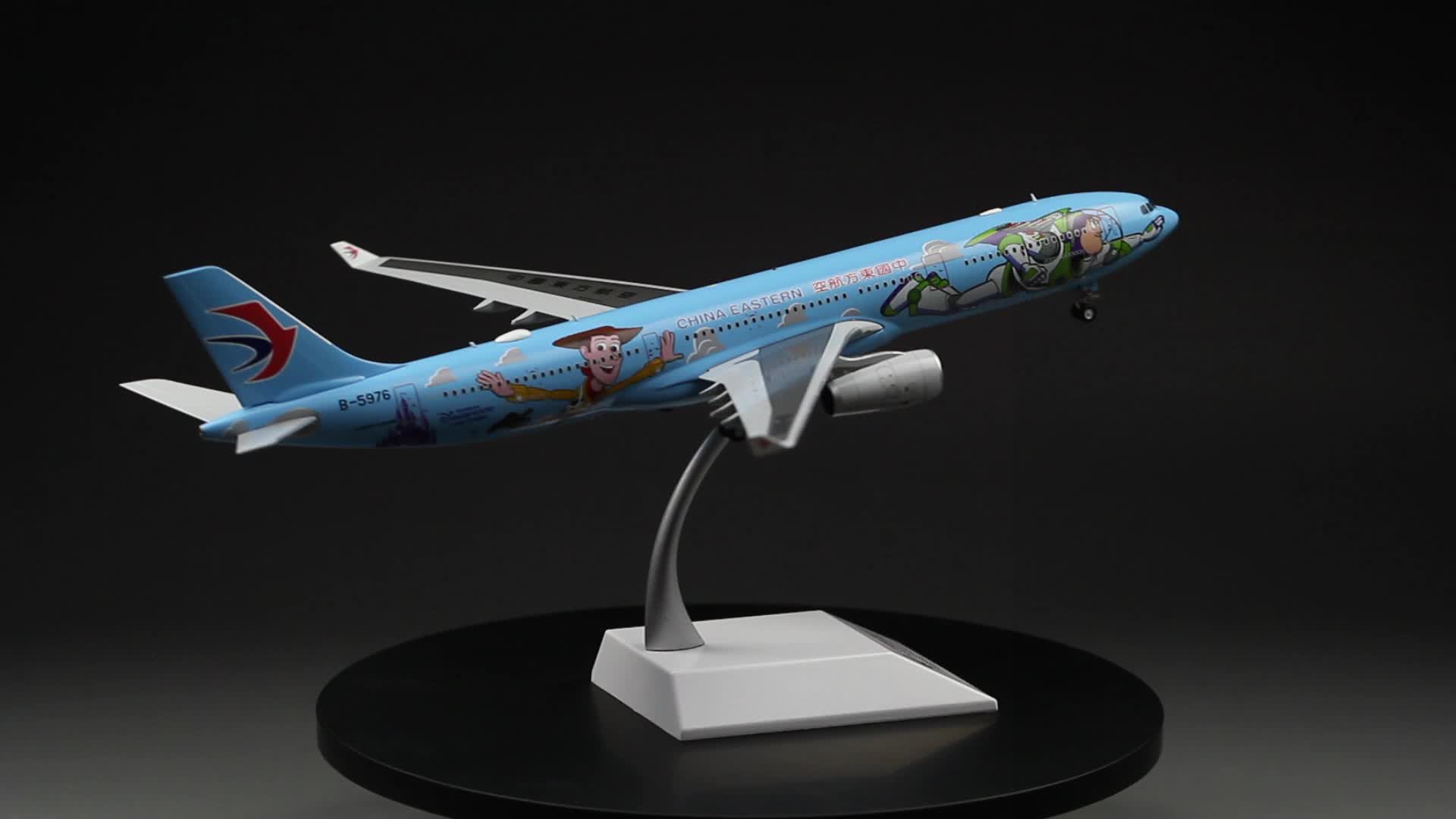 합금 1 /200 비행기 모형 동부 항공 A330 여객기 디즈니 토이 스토리 그린 한정판