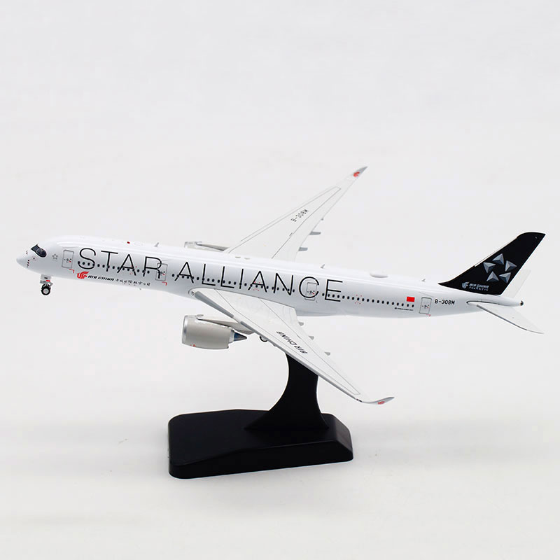 항공 1 //400 항공기 모델 합금 국제 A350-900 B-308M Star Alliance