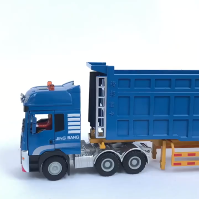 합금 엔지니어링 차량 모델 우편 택배 컨테이너 운송업자 대형 트럭 덤프 장난감