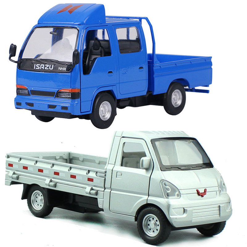 신제품 Shenghui Isuzu Qingling 트럭 모델 합금 Jiangling 이중 행 운송 트럭 라이트 트럭 어린이 장난감
