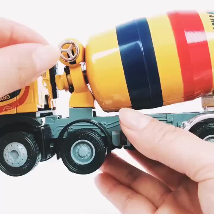 트럭 장난감 시뮬레이션 덤프 합금 시멘트 믹서 모델 대형 소년 엔지니어링