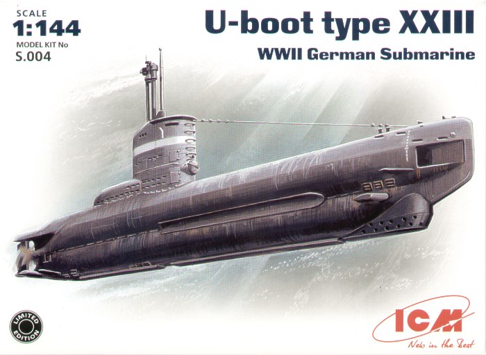 ICM 군사 모델 S004 1 : 144 WWII 독일 U23 잠수함 조립 모델