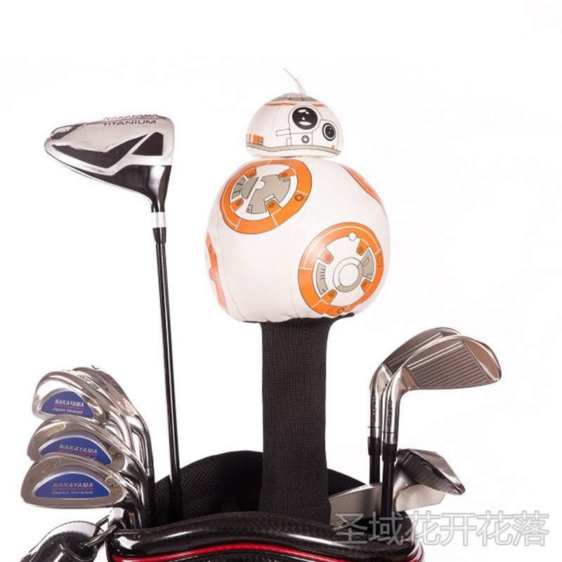 스타 워즈 골프 클럽 커버 로봇 BB8 드라이버 커버 볼 헤드 커버 공상 과학 골프 클럽 헤드 커버
