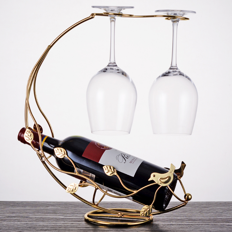 유럽 ​​ 와인 유리 랙 선반 홈 현대적인 미니멀 라이트 럭셔리 캐비닛 장식 아이디어