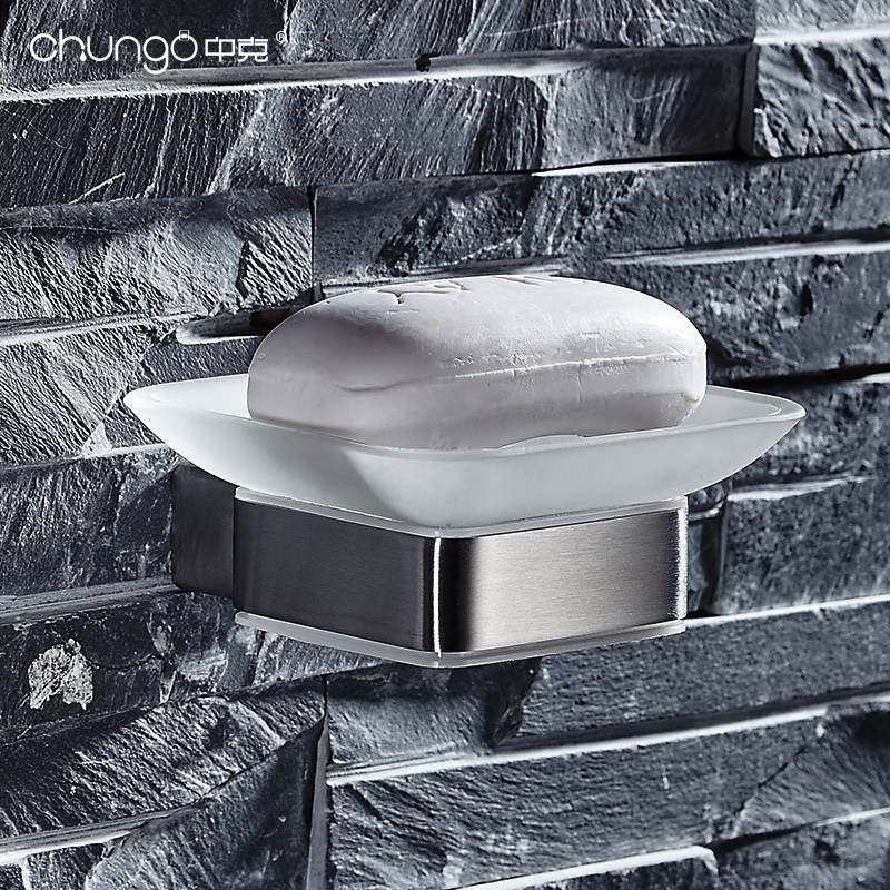 Zhongke 304 스테인레스 스틸 와이어 드로잉 비누 접시 욕실 하드웨어 펜던트