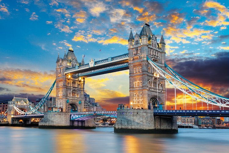 세계적으로 유명한 건축 명소 퍼즐 천 조각 나무 수입 재료 런던 타워 브릿지 피사