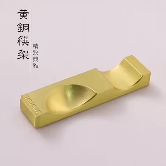 Jianjie 새겨진 황동 크리 에이 티브 모델링 구리 젓가락 나머지 받침 들고 숟가락 홀더