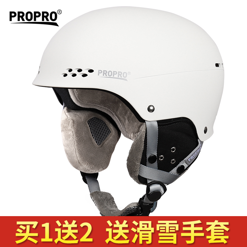 남성과 여성을위한 Propro 새로운 스키 헬멧 성인 싱글 보드 더블 보드 따뜻함과 통기성 안전 스키 보호 장비 장비