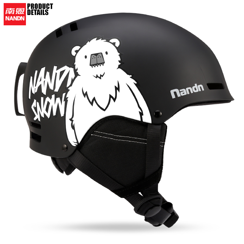 Nanen NANDNW19 새로운 단일 보드 및 더블 보드 스키 헬멧 따뜻한 충돌 방지 스노우 헬멧 남녀 성인 스키 장비