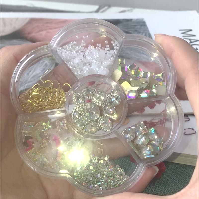 네일 아트 쥬얼리 다이아몬드 장식품 일본 지르콘 슈퍼 플래시 라인 석 럭셔리 혼합 세트