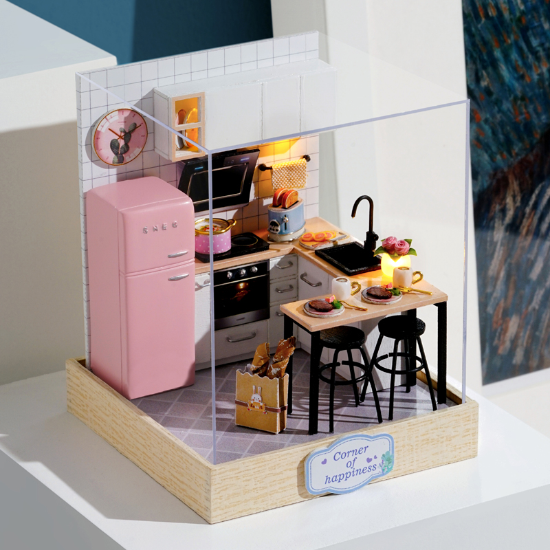 장난감 3D 입체 퍼즐 어린 소녀 선물 성인 수제 집 조립 모델
