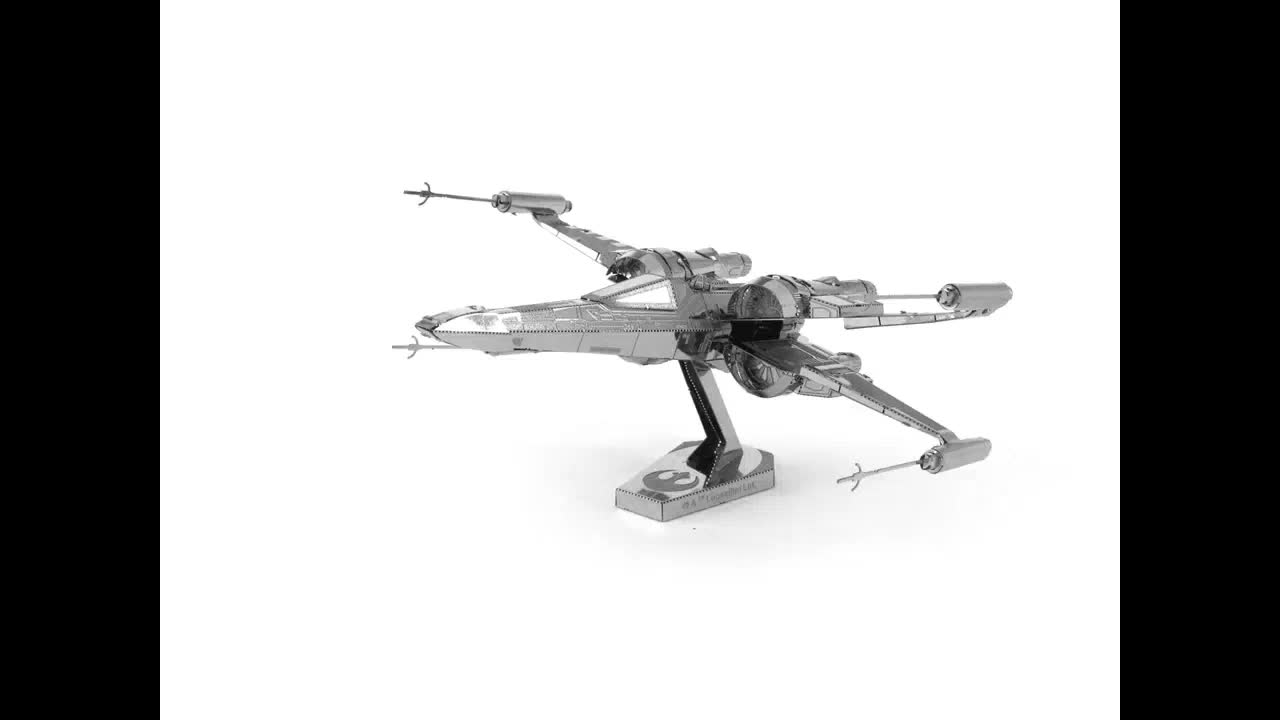 3D 글루 프리 입체 금속 조립 스테인레스 스틸 퍼즐 모델 행성 전투 Poda Mellon X-wing 전투기