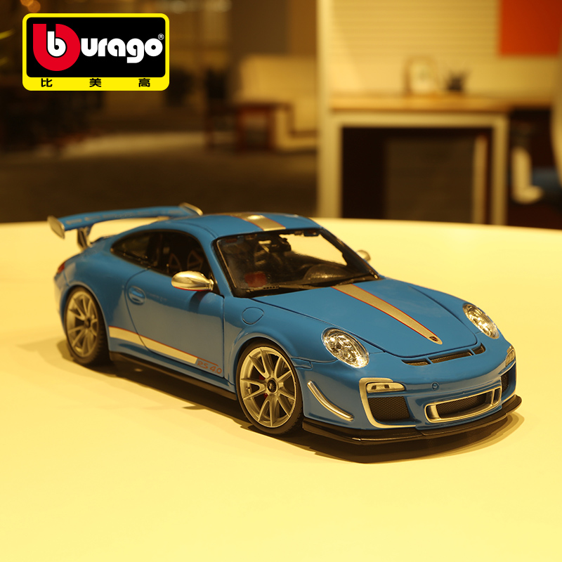 Bimeco Porsche 911 자동차 모델 118 GT3 시뮬레이션 합금 스포츠카 설날 선물