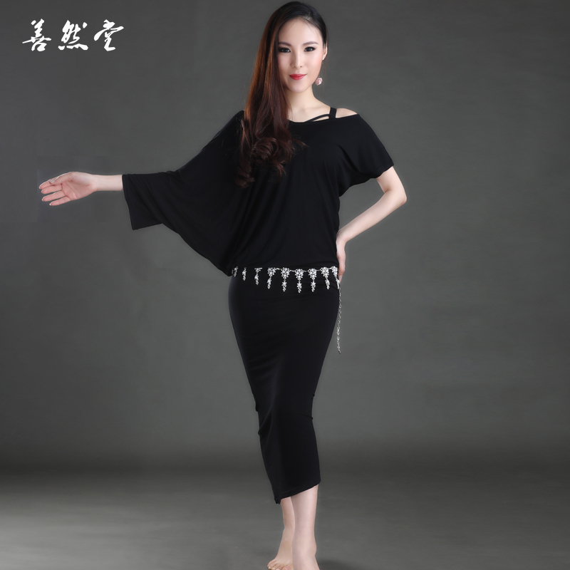 Shanrantang 밸리 댄스 연습 복장 임산부 가운 드레스 동양 의상 얇은 요정
