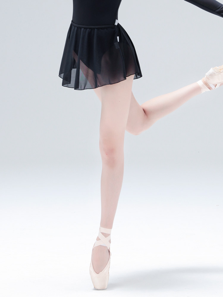 Baiwu 댄스 코트 탄성 짧은 연습 메쉬 투투 여성과 성인 발레 댄스 바디 수트