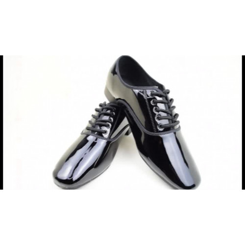 가죽 라틴 댄스 신발 남성 특허 모던 스퀘어 스트레이트 국가 표준 밝은 볼룸