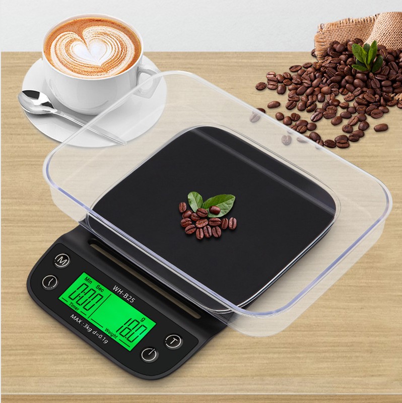 Weiheng 정밀 가정용 손으로 만든 커피 전자 스케일 타이밍 주방 소형 벤치 콩 바 카운터 핸드 그라인딩