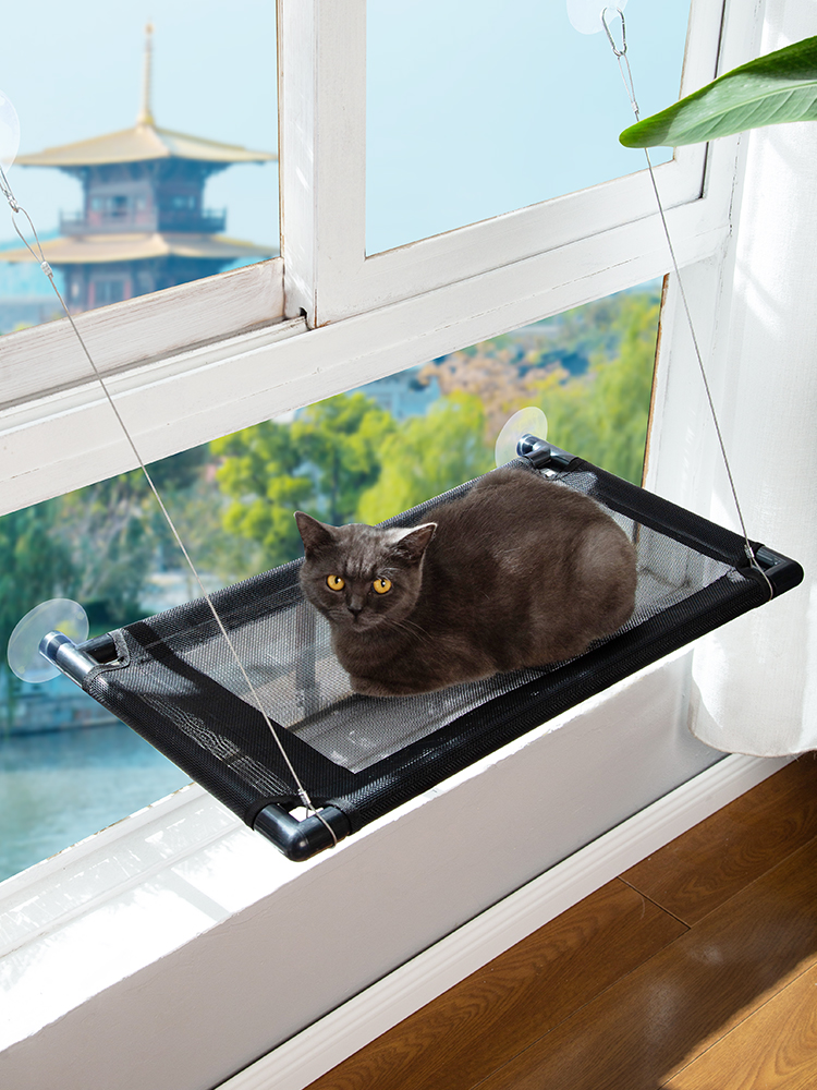해먹 흡입 컵 고양이 애완 동물 창 침대 유리 창틀 일광욕 침대 용품