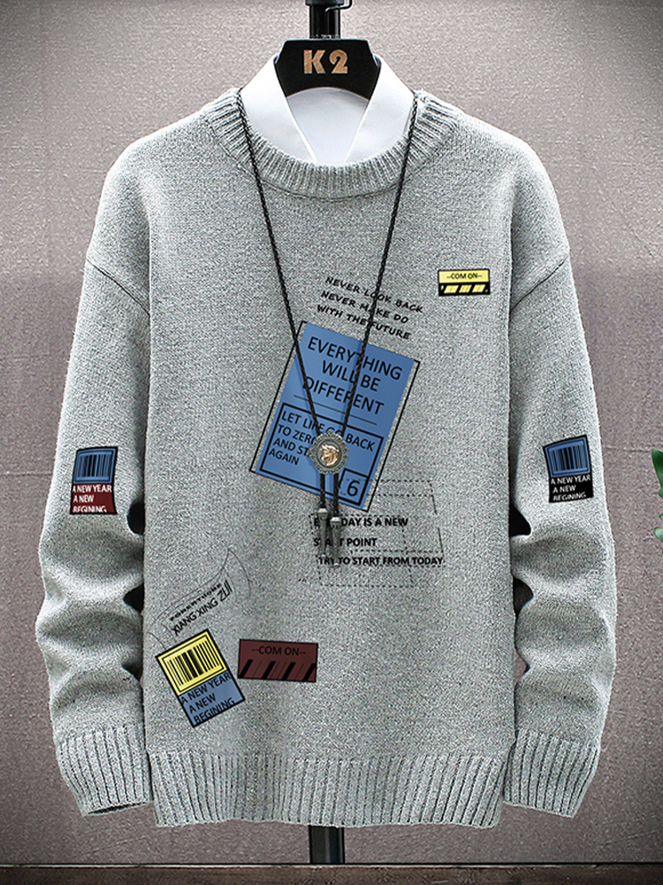 남성 스웨터 겨울 트렌드 니트 코트 청소년 학생 모직 옷