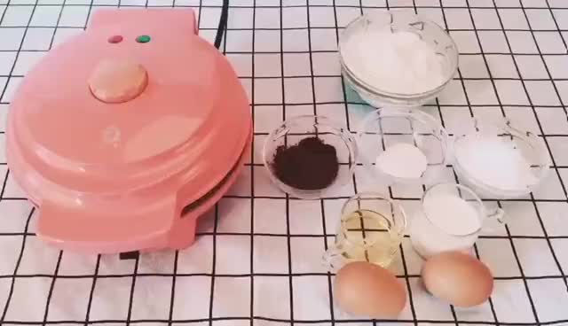 Taosheng 전기 베이킹 팬 가정용 머핀 와플 기계 다기능 케이크 기계 계란 와플 계란 롤 기계 자동 미니