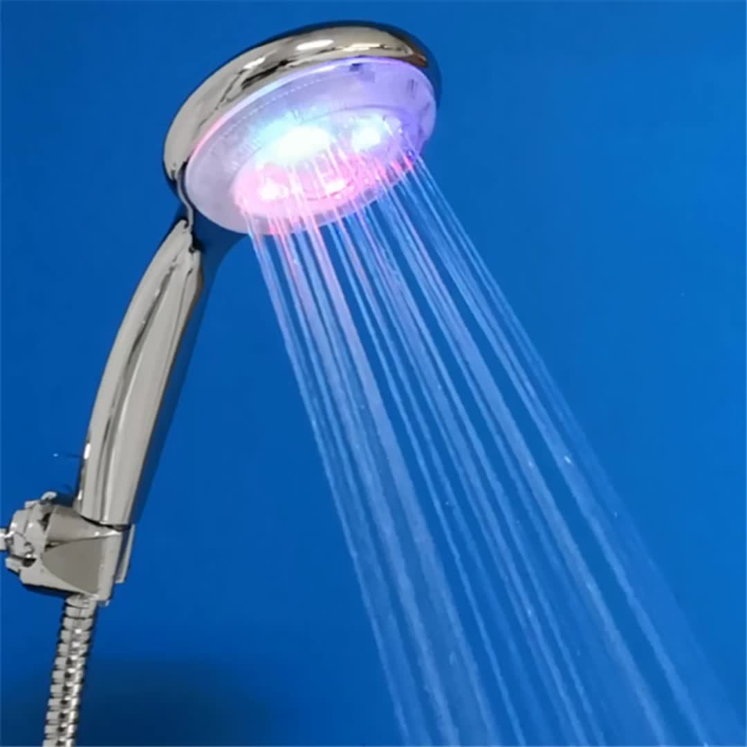 랜턴 발광 샤워, 대형 물 배출구, 항온 샤워 헤드, LED 휴대용 광선 요법 욕조, 온도 조절 샤워 노즐