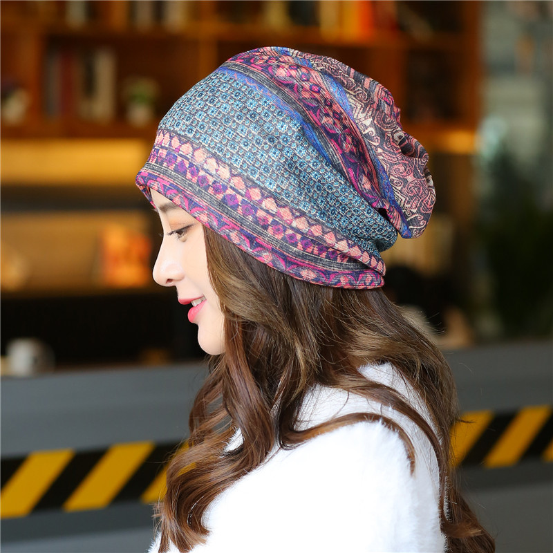 1 개 구매시 무료 모자 여성 봄 여름 얇은 헤징 통기성 턱받이 가을 겨울 감금 터번 야외