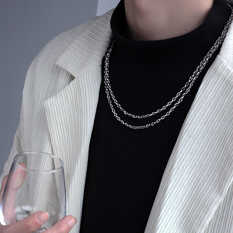 목걸이 남성 일본 성격 간단한 일치하는 옷 인 힙합 홍콩 스타일 티타늄 스틸 악세사리 펜던트