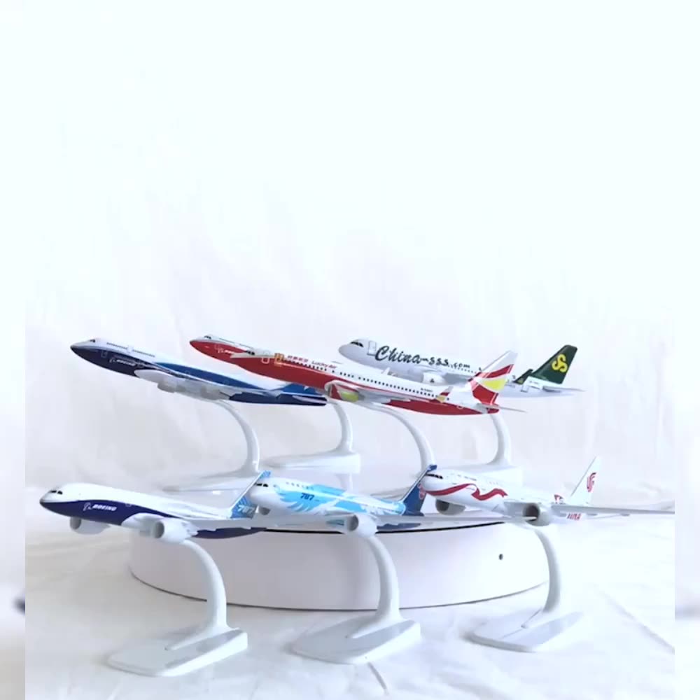 합금 비행기 모형 여객기 보잉 b747 에어 차이나 c919 에어 버스 b737 중국 남방 항공 a380 하이난 항공 20cm 모델