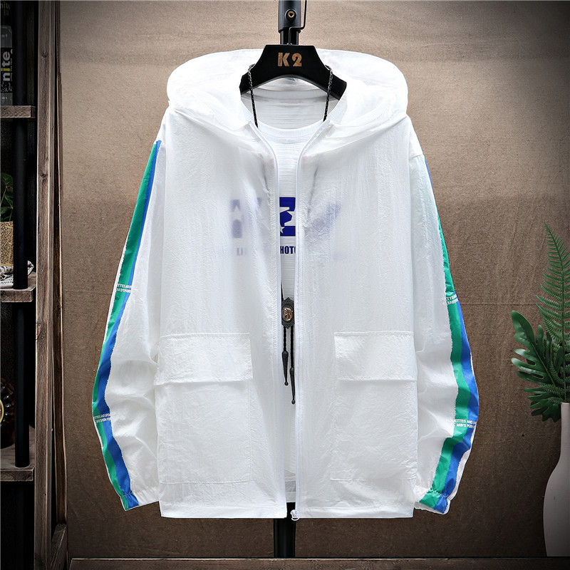 울트라 얇은 자외선 차단 의류 남성 여름 새 자켓 청소년 루즈핏 스포츠 에어컨 의류 야외 얼음 실크 옷