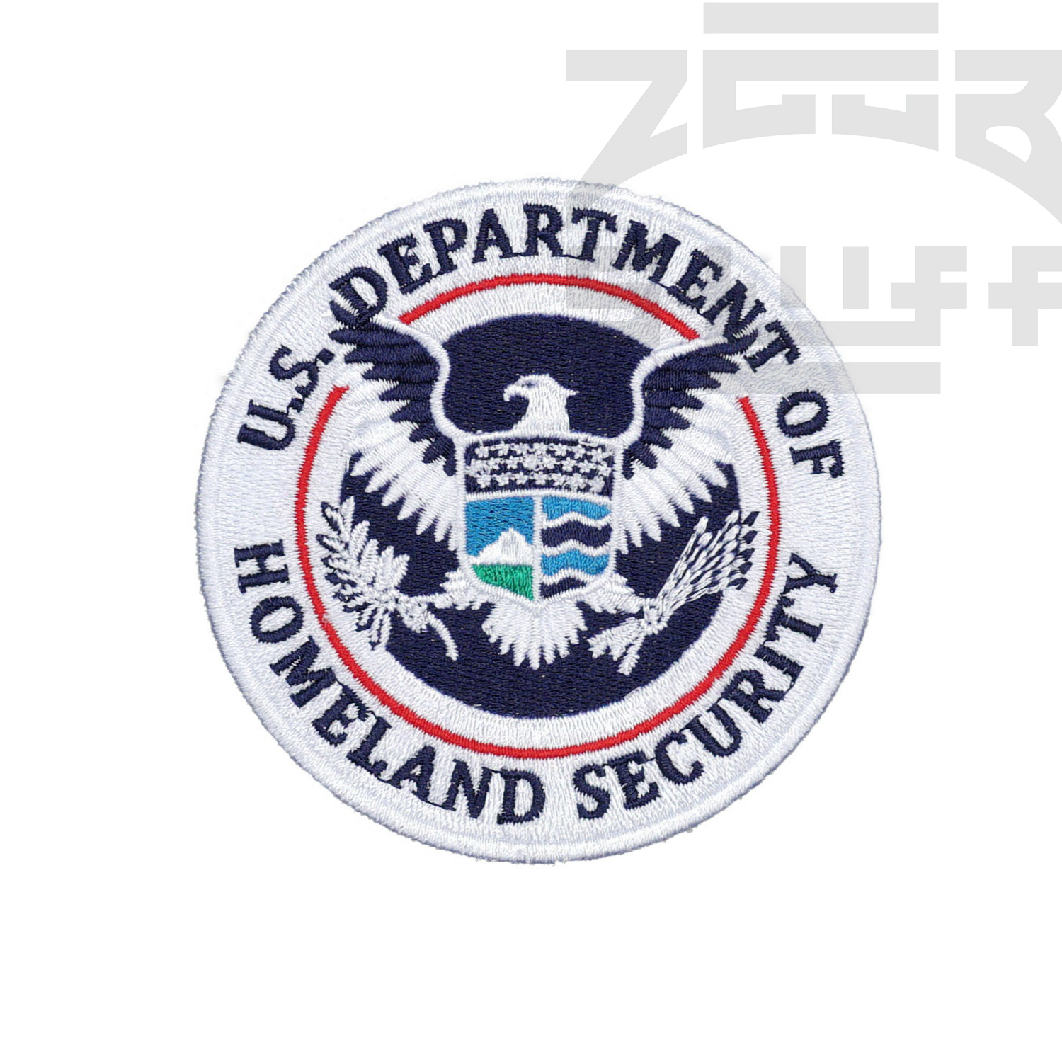 ZGGB DHS 미국 국토안보부 자수 배지 ICE HSI 전술 벨크로 사기 봉인