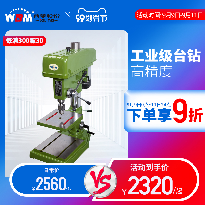 Xiling 산업 등급 벤치 드릴 강력한 소형 고정밀 대형 드릴링 머신 드릴링 가정용 220V380VZ4125D
