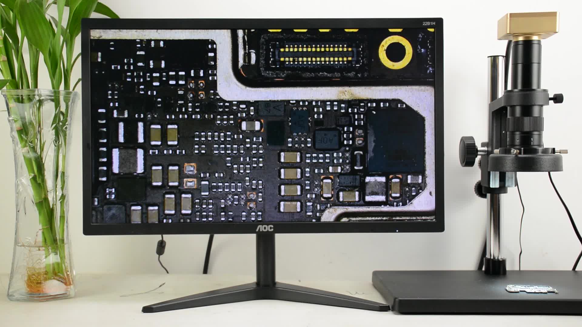 고화질 HDMI 3800만 측정 산업용 카메라 전자현미경 디지털 영상 확대 유지보수 점검