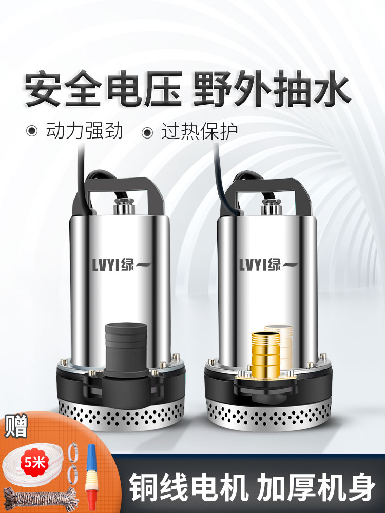Lvyi 농업 48V DC 잠수정 펌프 12V48V60V 하이 리프트 전기 자동차 가정용 워터 워터