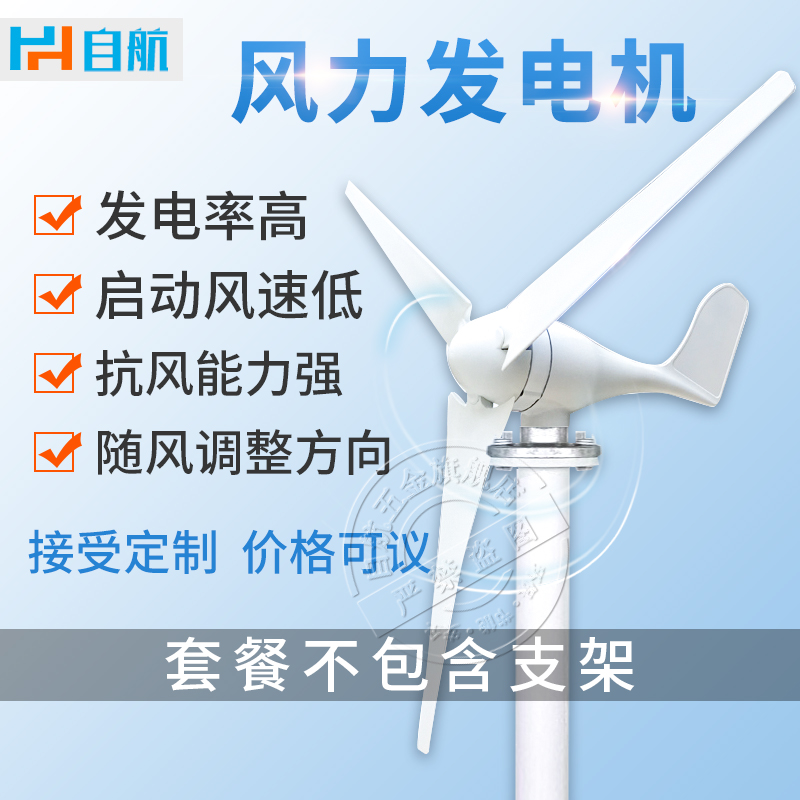 자체 추진 풍력 터빈 가정용 12v24v220v 영구 자석 소형 야외 풍력 - 태양열 보완 풍력 에너지 발전기