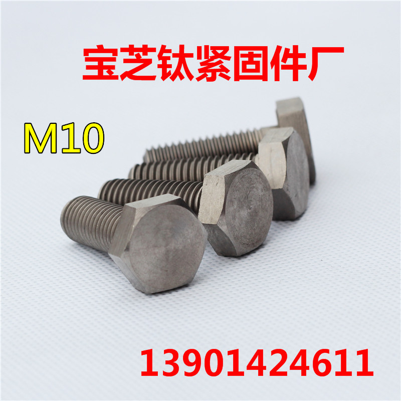 M10 티타늄 나사 TA2 볼트 스틸 순수 M1010-120MM 너트 가스켓