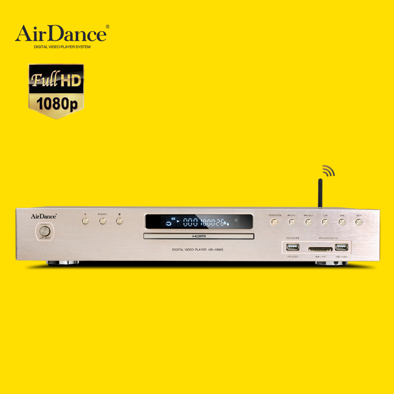 Airdance HD-1500S 고화질 DVD 플레이어 블루투스 evd 홈 CD 무손실 재생
