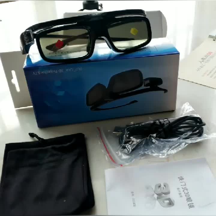 XGIMI H3S/Z6 Dangbei F3 너트 G9 BenQ 프로젝터용 DLP 액티브 셔터 3D 안경