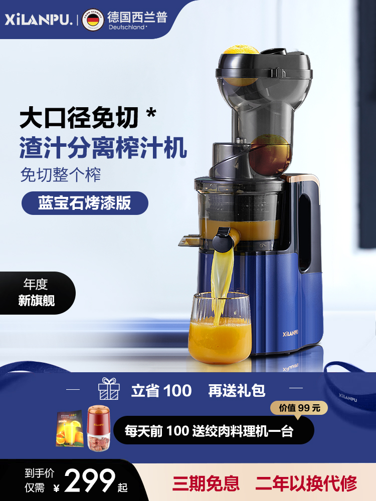 독일 Xilanpu 과즙 짜는기구 주스 잔류 물 분리 가정용 소형 상업용 다기능 과일 튀김 기계