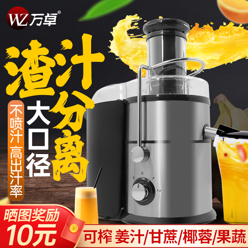 Wanzhuo Juicer 상업 잔류물 주스 분리 과일 생강 수박 과일 야채 사탕수수 완전 자동 튀긴 주스 우유 차 가게