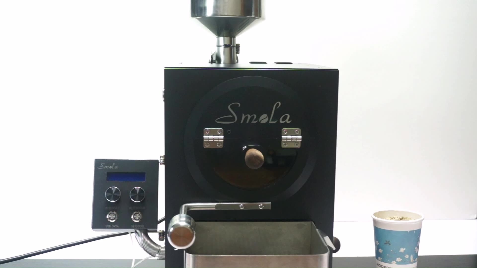 Boba 600g 적외선 방열 커피 콩 로스터 직화 상업용 반열풍 로스터 블루투스 곡선