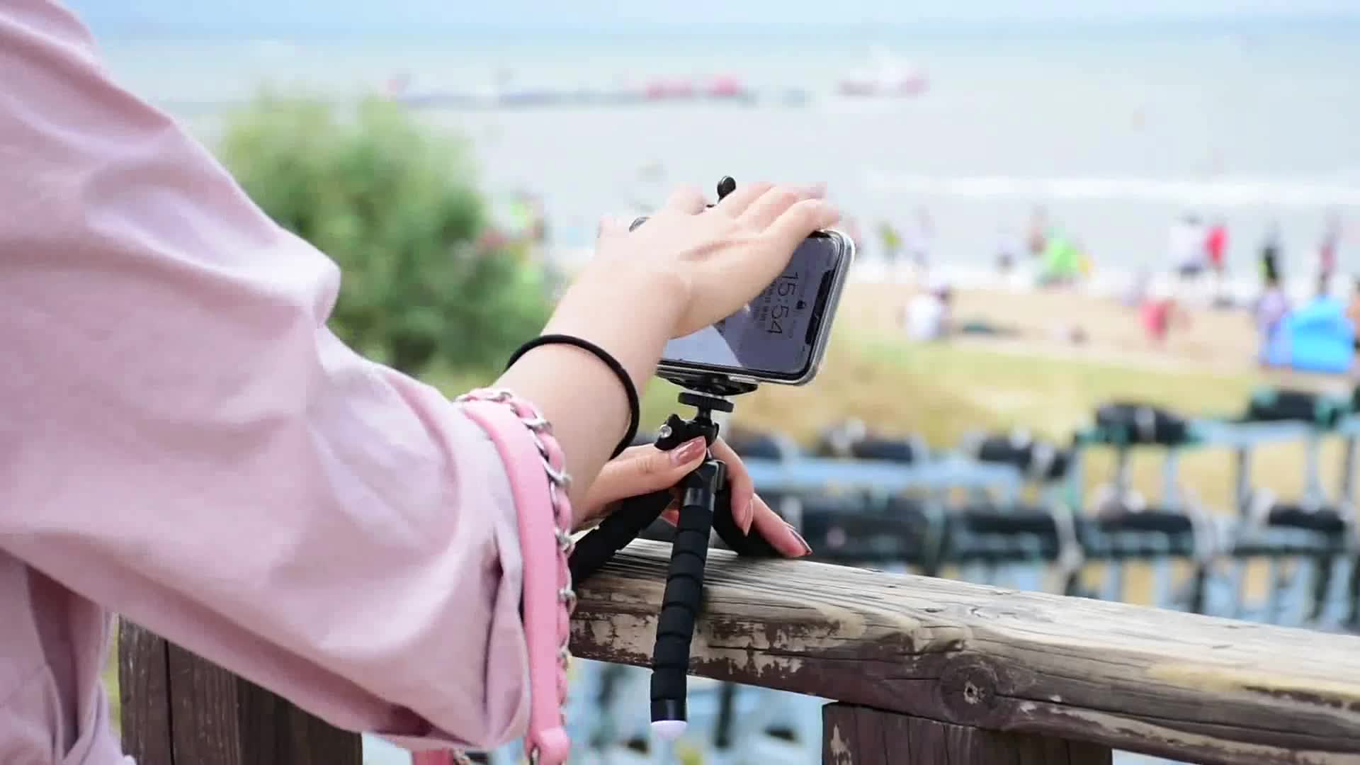 문어 핸드폰 삼각대 미니 마이크로 단일 카메라 사진 유물 삼각형 브래킷 게으른 휴대용 셀카 라이브 방송