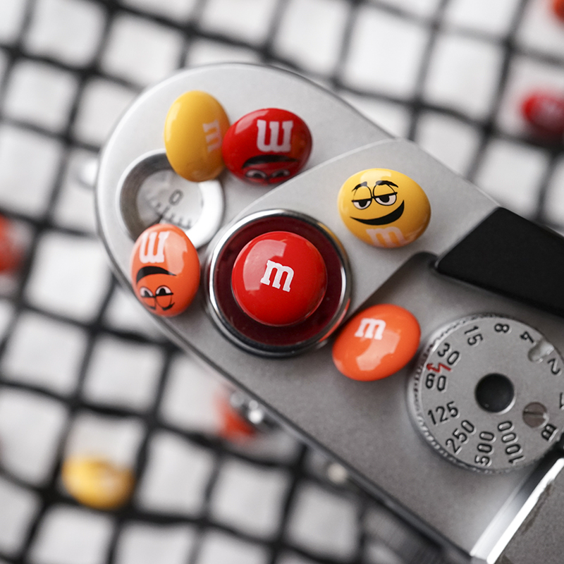 MrStone 카메라 셔터 버튼 m bean red dot은 Sony Fuji Leica 스티커 라인에 적합합니다.