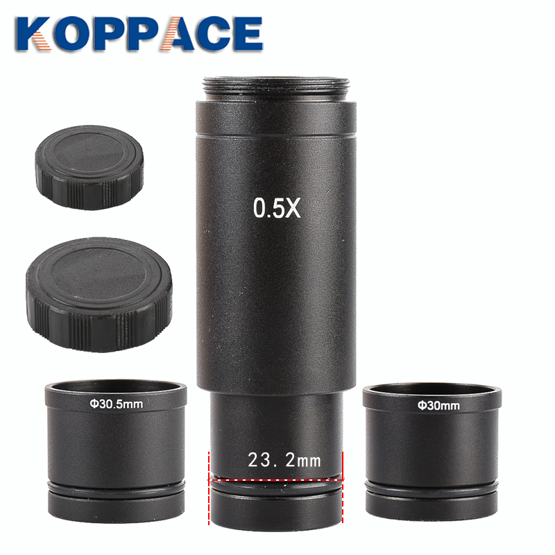 무료 배송 0.5X 현미경 전자 접안 렌즈 산업용 현미경 카메라 특수 인터페이스 23.2 ~ 30/30.5mm