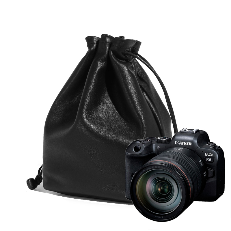 Canon EOS R6 R5 M50 200D 마이크로 싱글 카메라 가방 가죽 슬리브 내부 담즙 보관 디지털 보호 M6