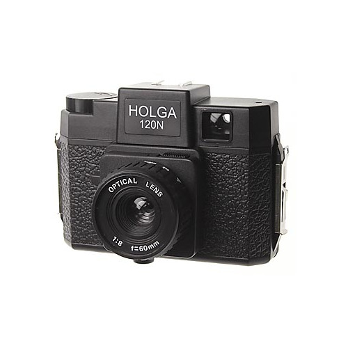 LOMO 카메라 Holga 120N 빛 누출 마스터 검정 플라스틱 수지 렌즈는 컬러 플래시 레트로 카메라에 연결할 수 .