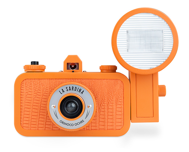 레트로 로모 카메라 La Sardina 통조림 정어리 광각 135 필름 기계 밝은 오렌지 버전