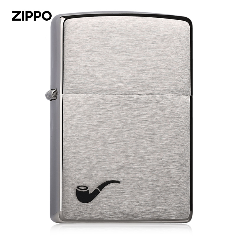 ZIPPO 정품 방풍 라이터 꽃 모래 200PL 실버 파이프정품 조명 파이프 선물