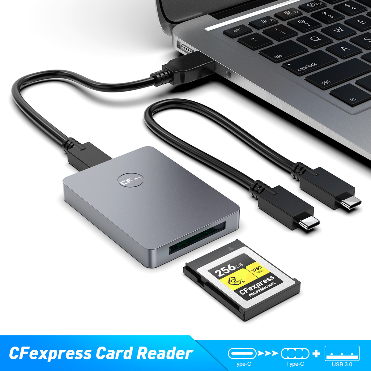 CFexpress B형 카드 리더기 USB3.1 CFE 메모리 Nikon Z6/Z7/D6 Canon R5